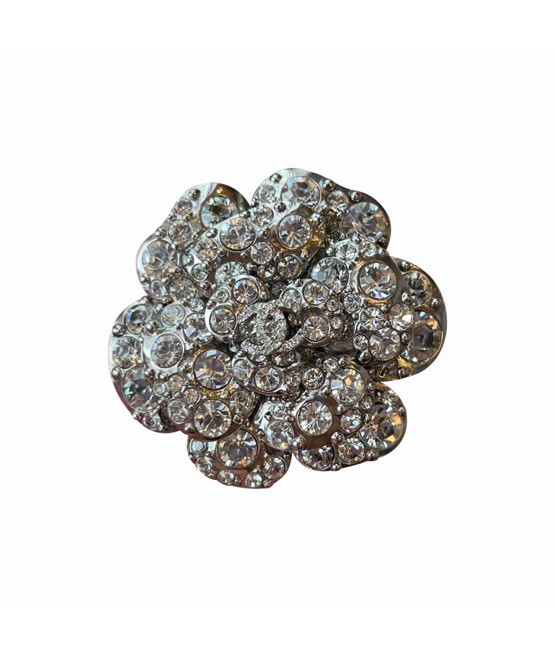 CHANEL Серебряная металлическая булавка / брошь, фото 1