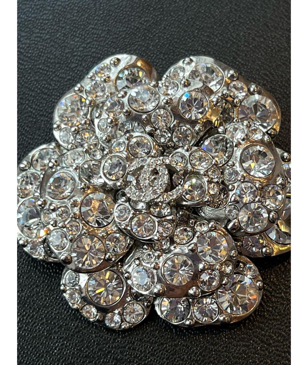 CHANEL Серебряная металлическая булавка / брошь, фото 4