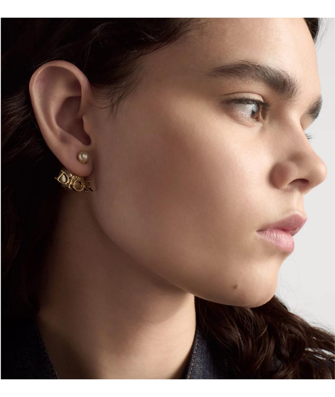 CHRISTIAN DIOR Золотые серьги, фото 3