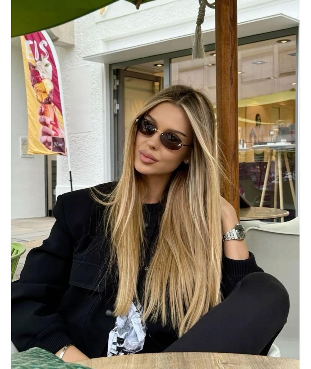 FENDI Коричневые металлические солнцезащитные очки, фото 5