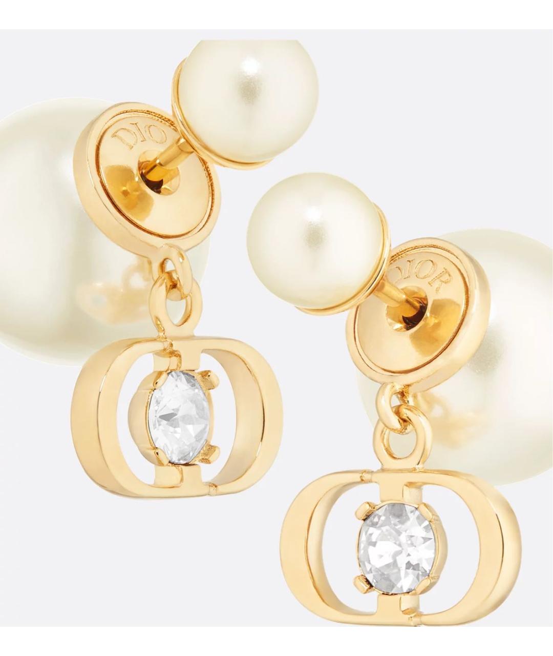CHRISTIAN DIOR Золотые серьги, фото 3