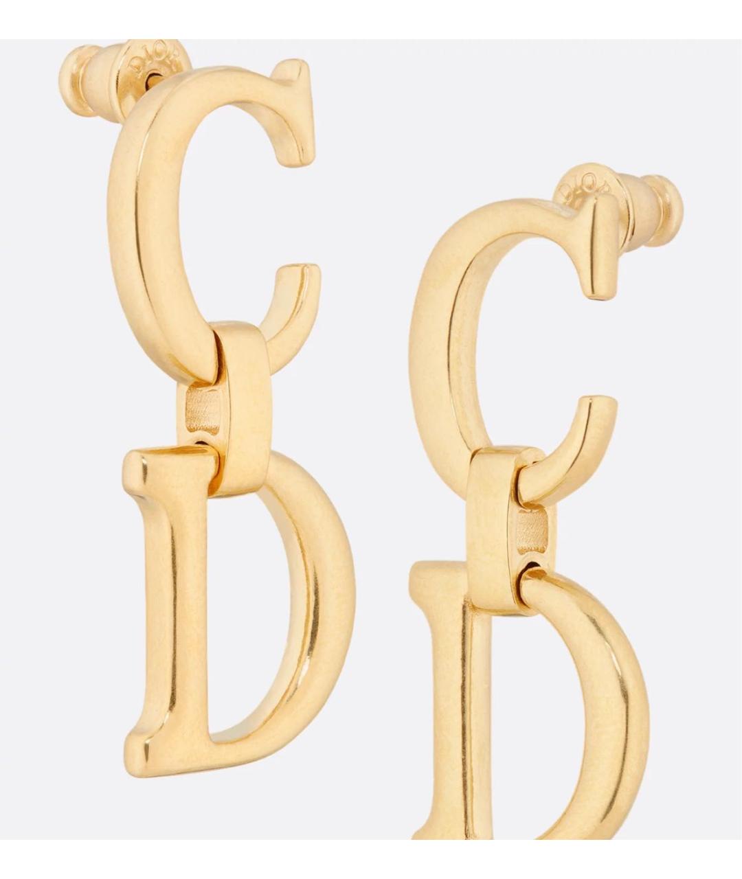 CHRISTIAN DIOR Золотые серьги, фото 3