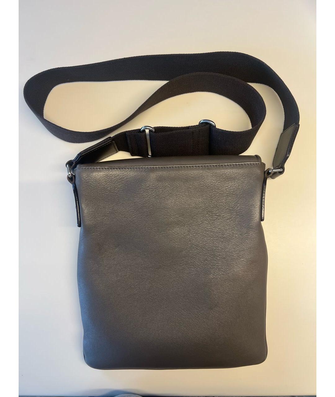 FERRAGAMO Бежевая кожаная сумка на плечо, фото 3