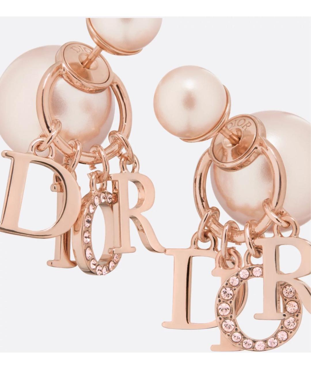 CHRISTIAN DIOR Розовые серьги, фото 3