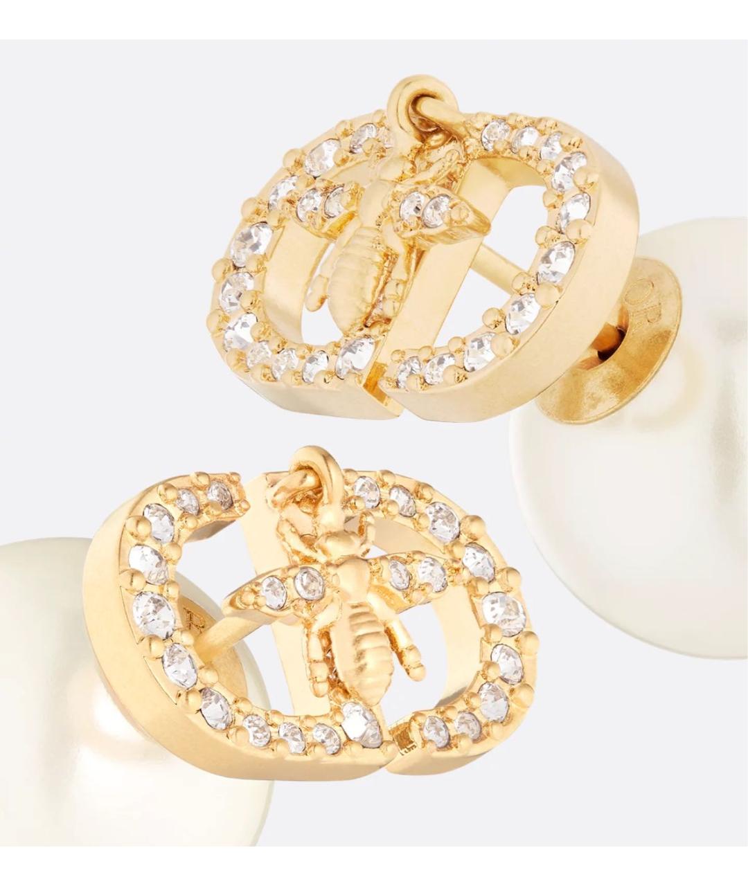 CHRISTIAN DIOR Золотые серьги, фото 3
