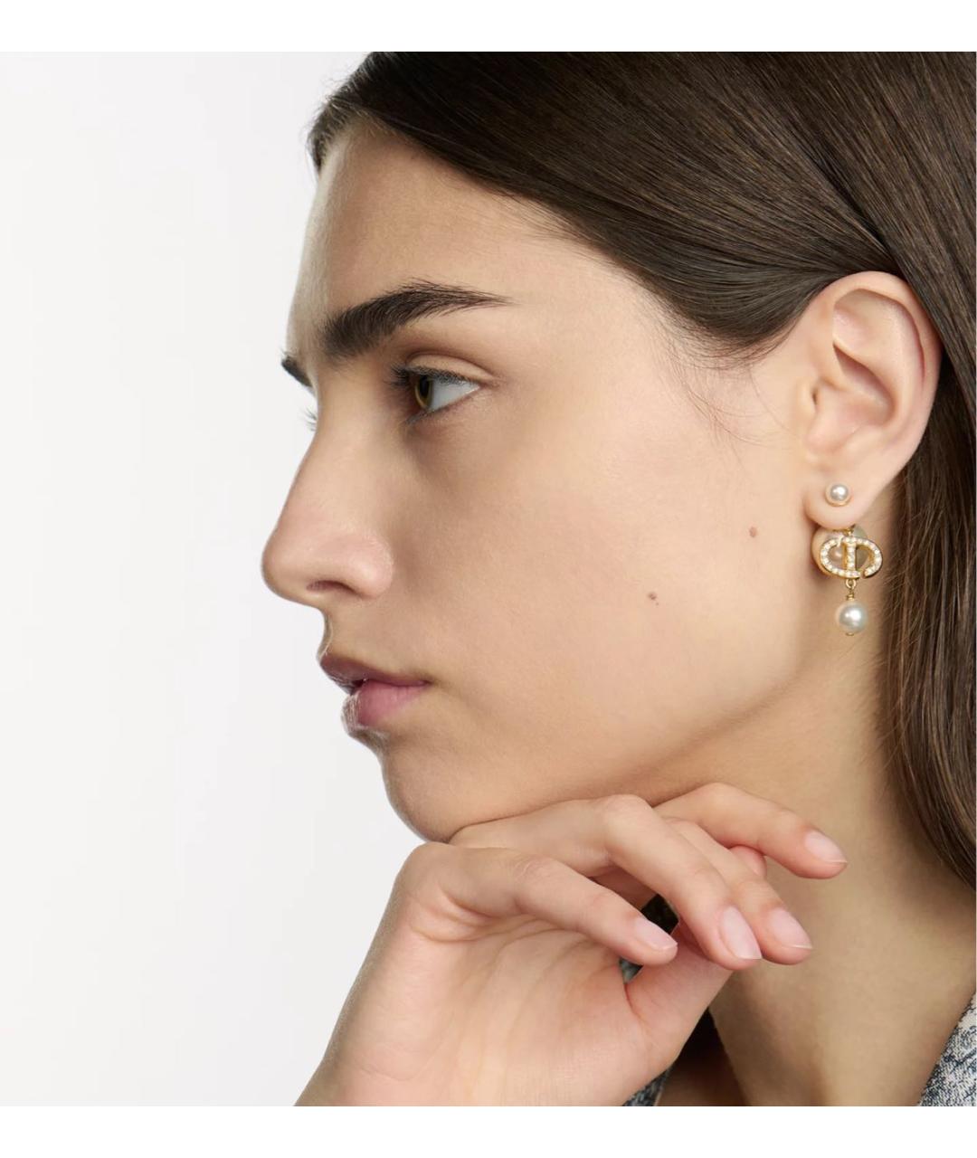 CHRISTIAN DIOR Золотые серьги, фото 3