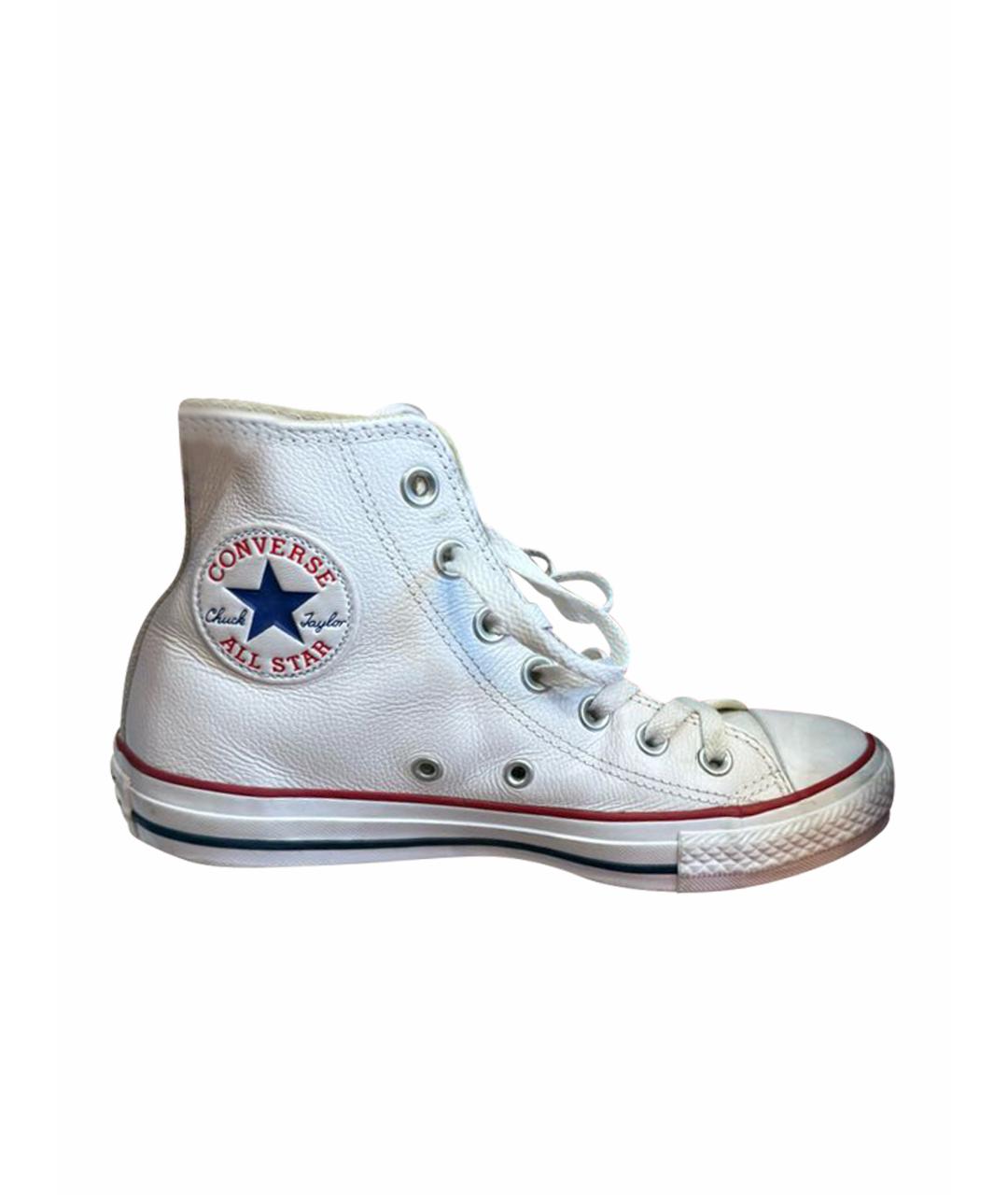 CONVERSE Белые кожаные кеды, фото 1