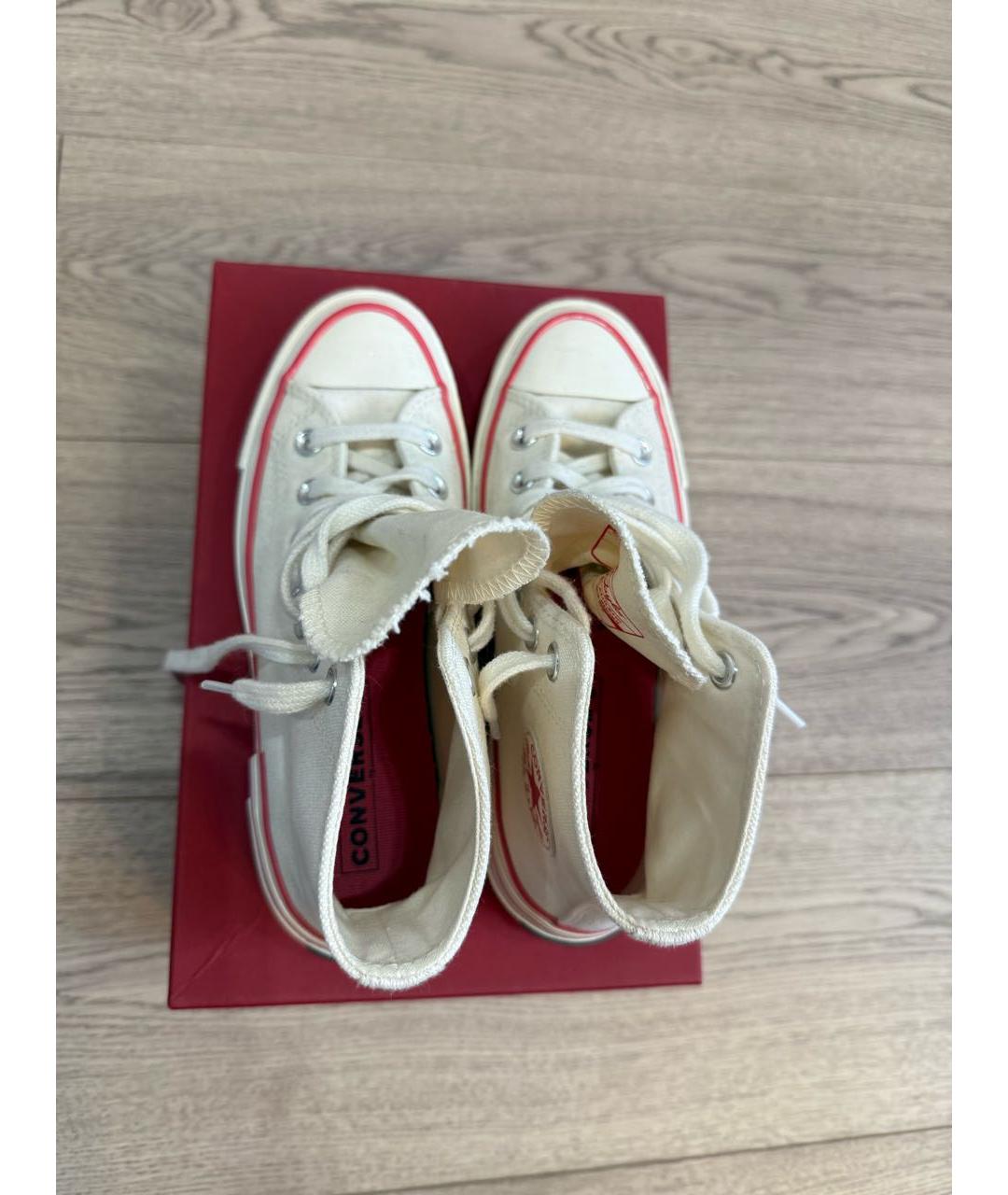 CONVERSE Бежевые текстильные кеды, фото 3
