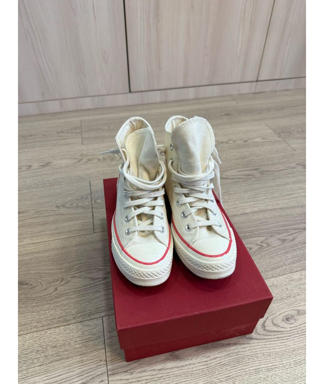 CONVERSE Бежевые текстильные кеды, фото 6