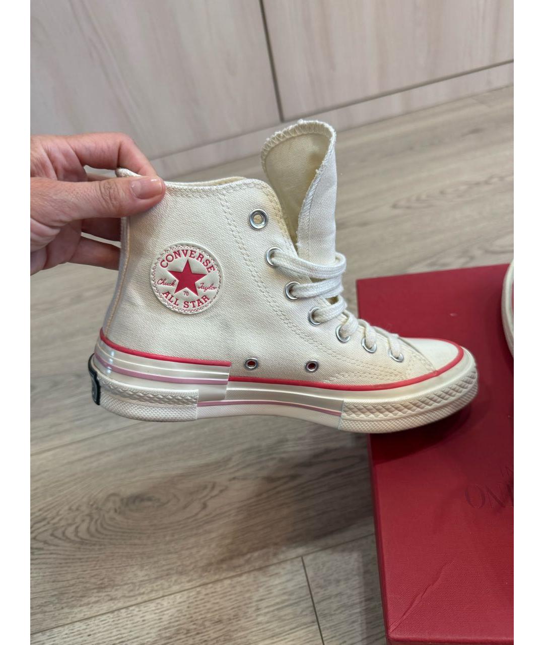 CONVERSE Бежевые текстильные кеды, фото 7