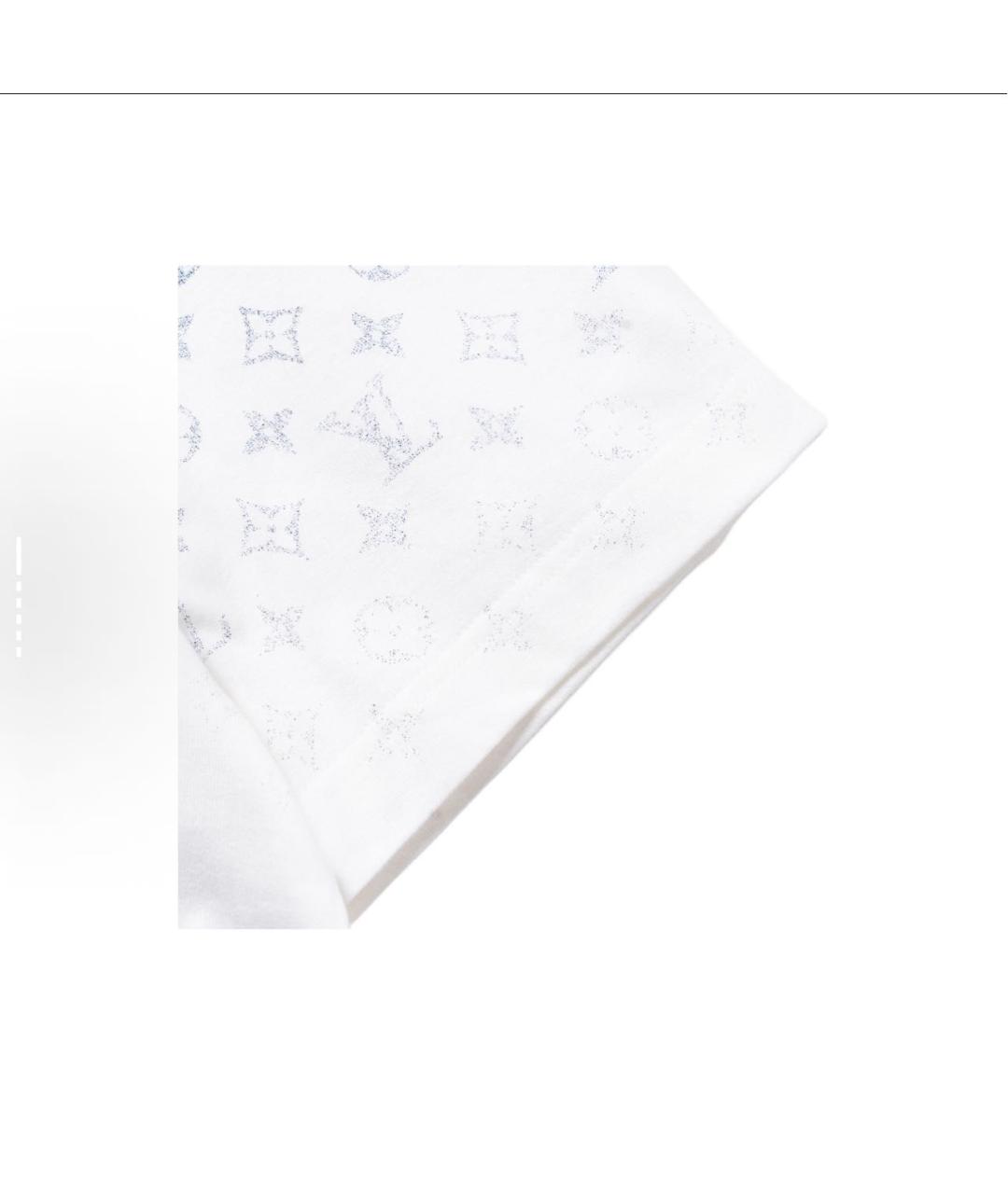 LOUIS VUITTON Белая хлопковая футболка, фото 6