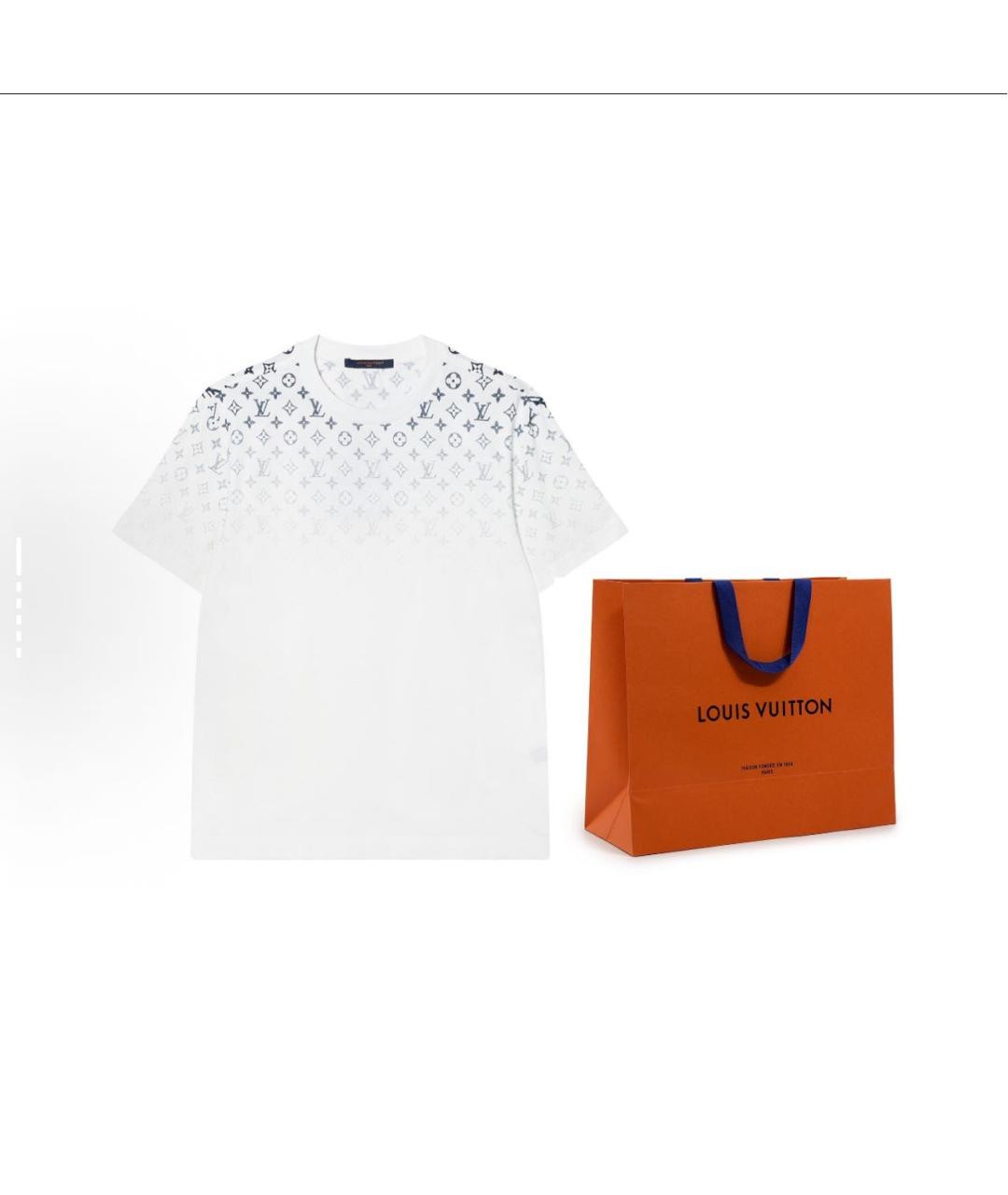 LOUIS VUITTON Белая хлопковая футболка, фото 7