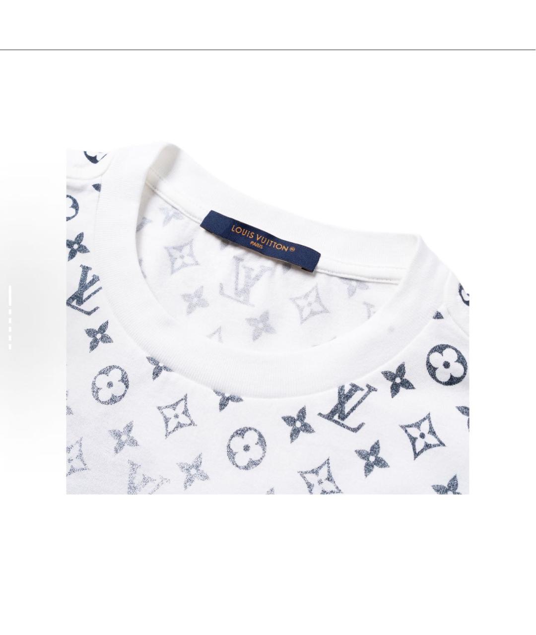 LOUIS VUITTON Белая хлопковая футболка, фото 3