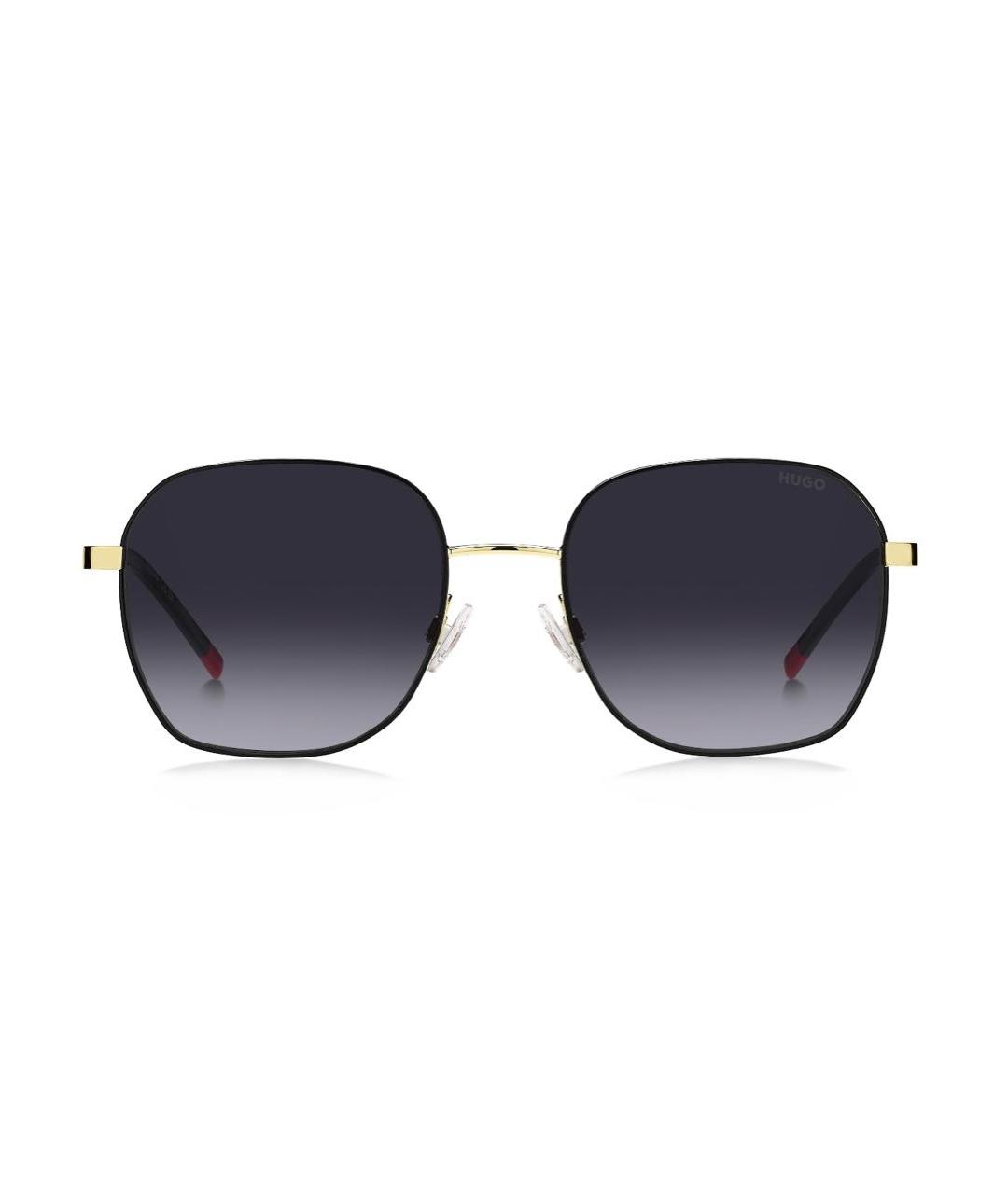 HUGO BOSS Золотые металлические солнцезащитные очки, фото 5
