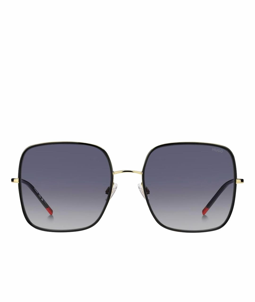 HUGO BOSS Золотые металлические солнцезащитные очки, фото 1