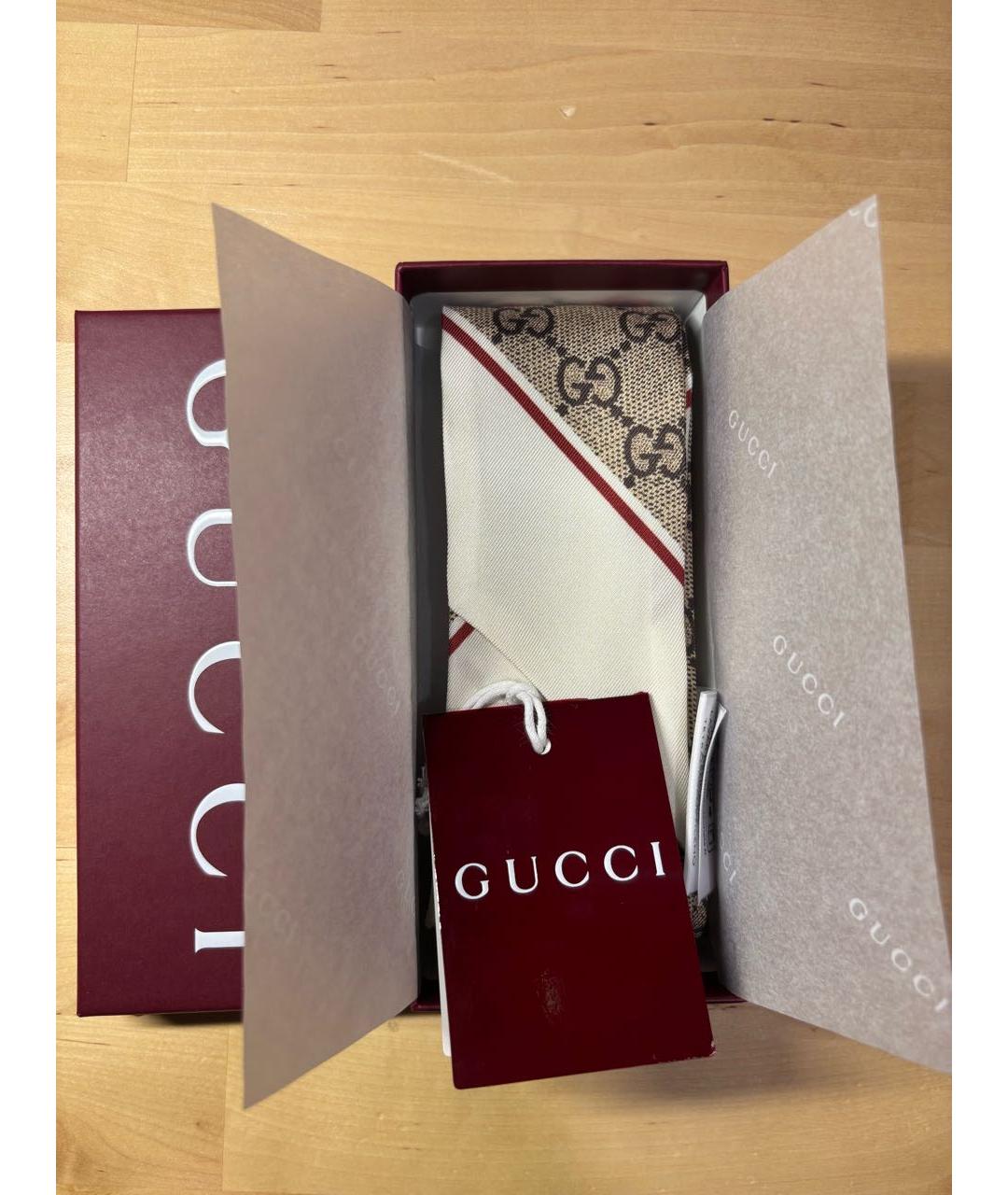 GUCCI Мульти шелковый шарф, фото 7