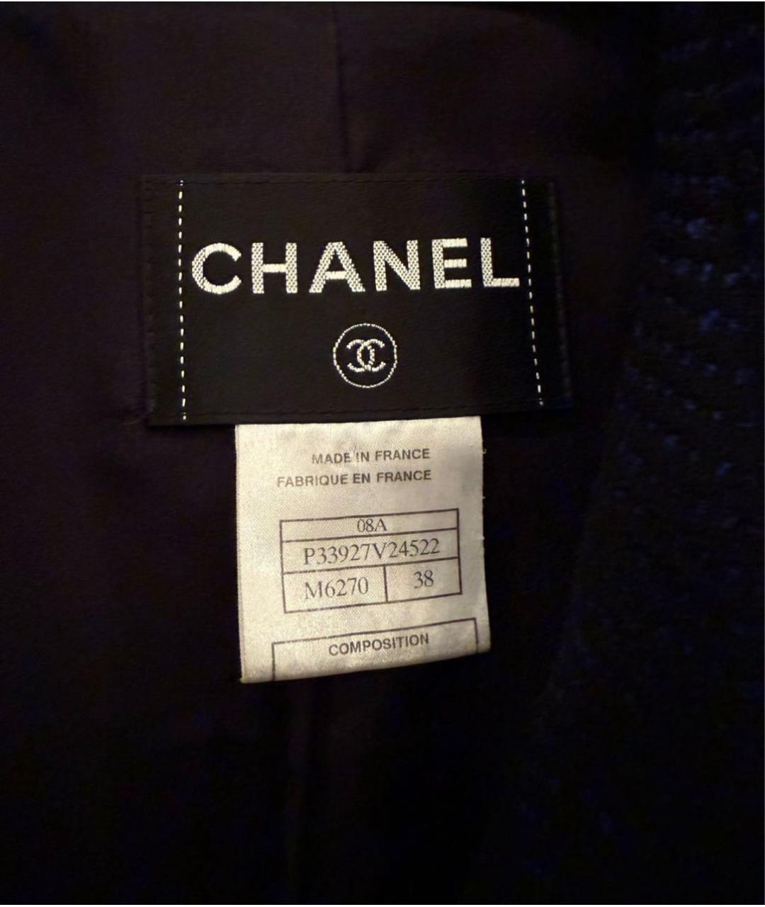 CHANEL Темно-синее пальто, фото 2