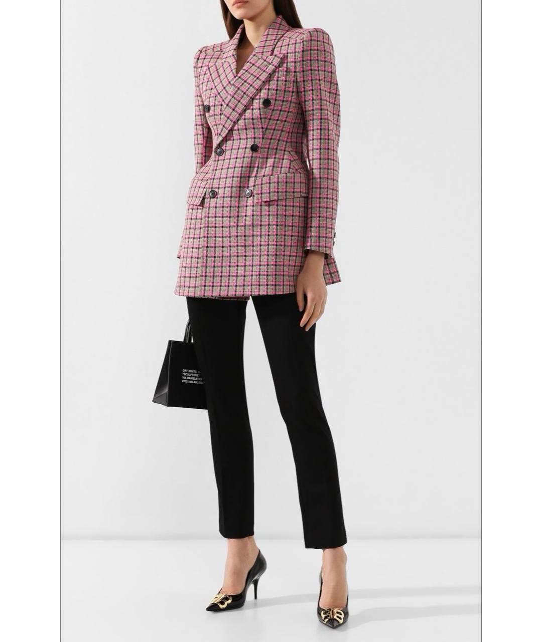 BALENCIAGA Розовый шерстяной жакет/пиджак, фото 6