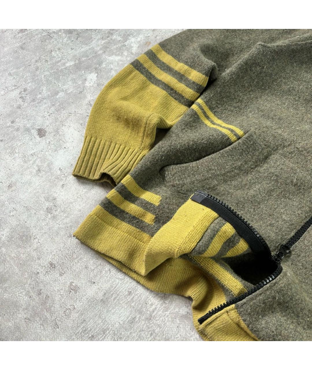 STONE ISLAND Хаки шерстяной джемпер / свитер, фото 5