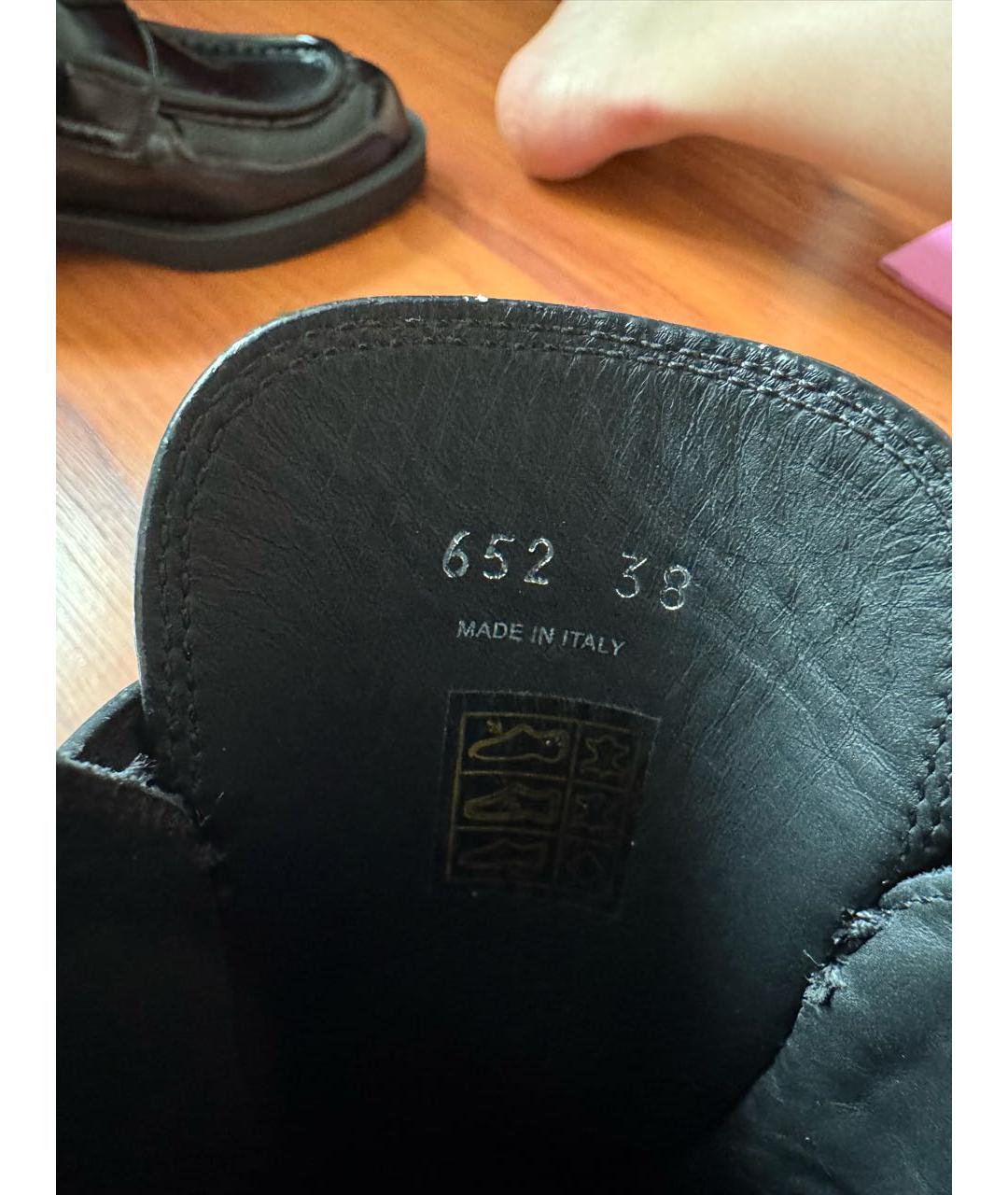 PRADA Черные кожаные сабо, фото 5