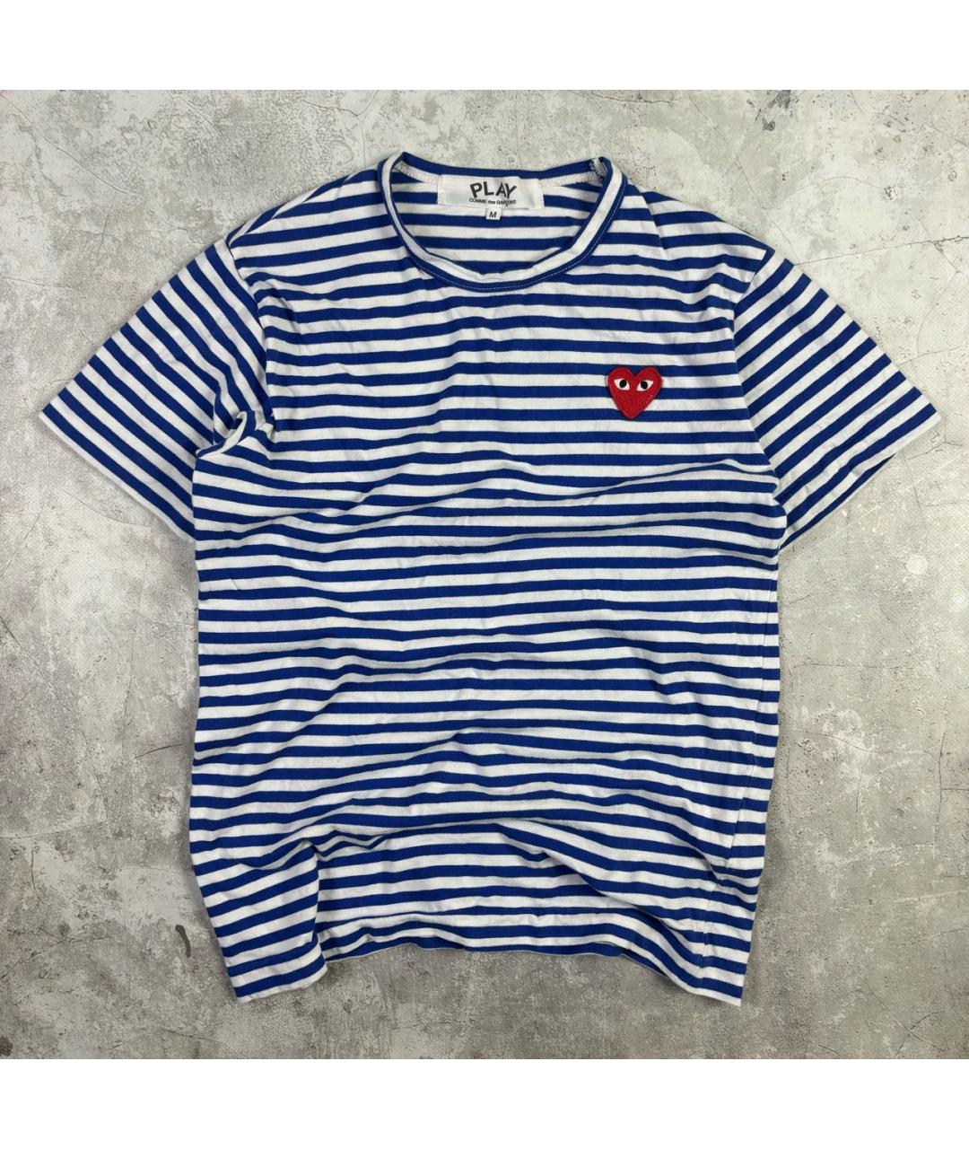 COMME DES GARÇONS PLAY Белая хлопковая футболка, фото 7