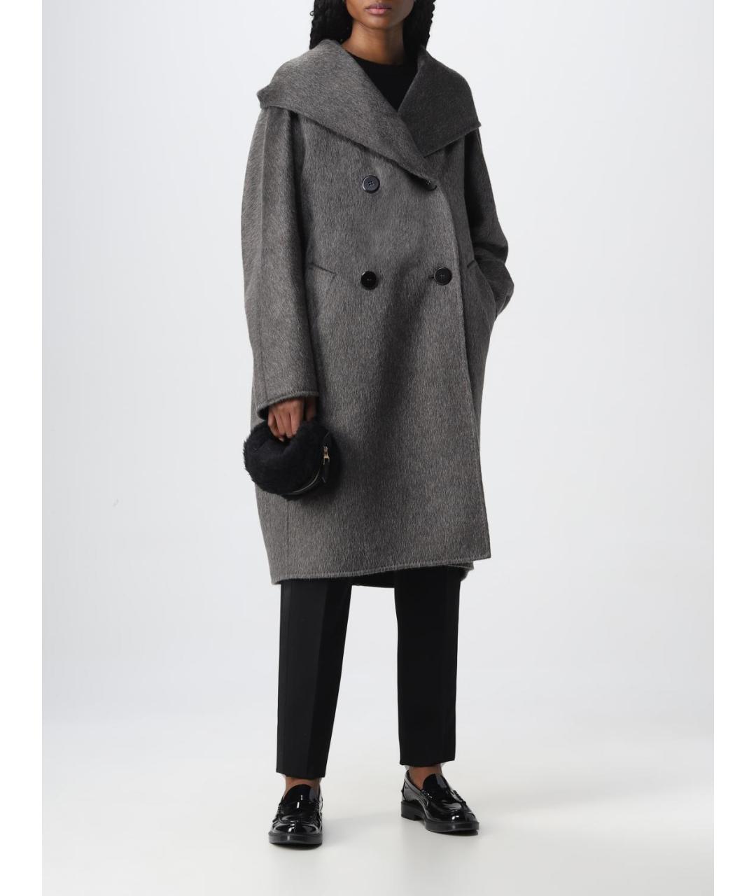 MAX MARA Черная меховая сумка с короткими ручками, фото 2