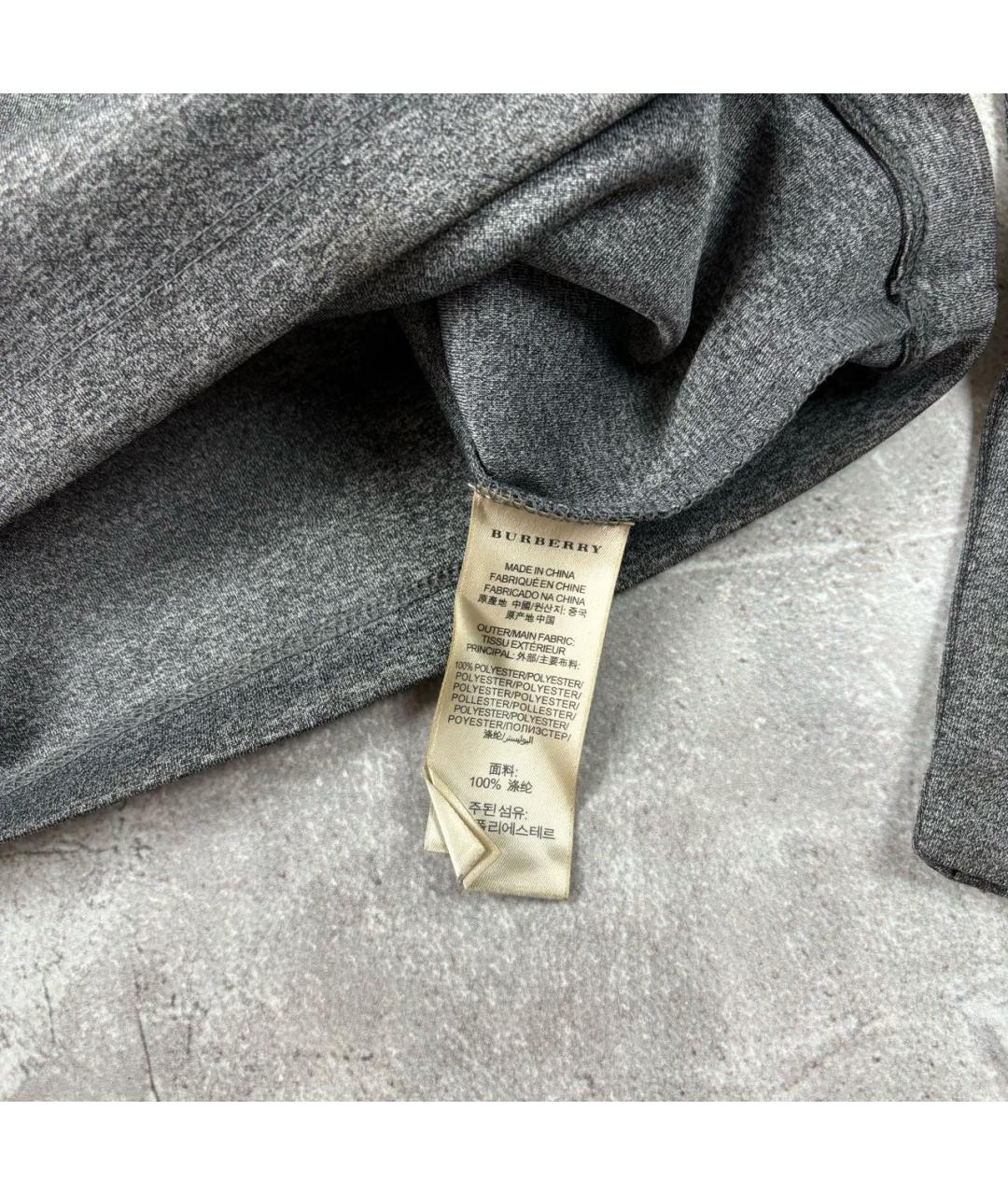 BURBERRY Антрацитовый полиэстеровый джемпер / свитер, фото 6