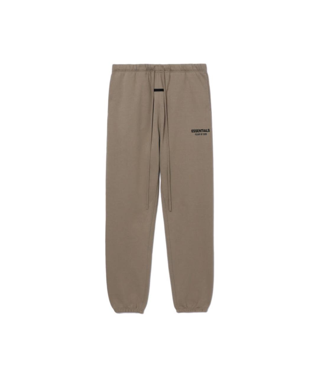 FEAR OF GOD ESSENTIALS Коричневые хлопковые повседневные брюки, фото 1