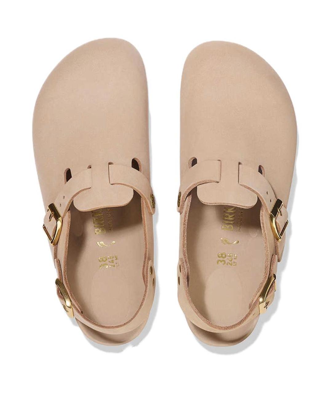 BIRKENSTOCK Бежевые сабо, фото 4