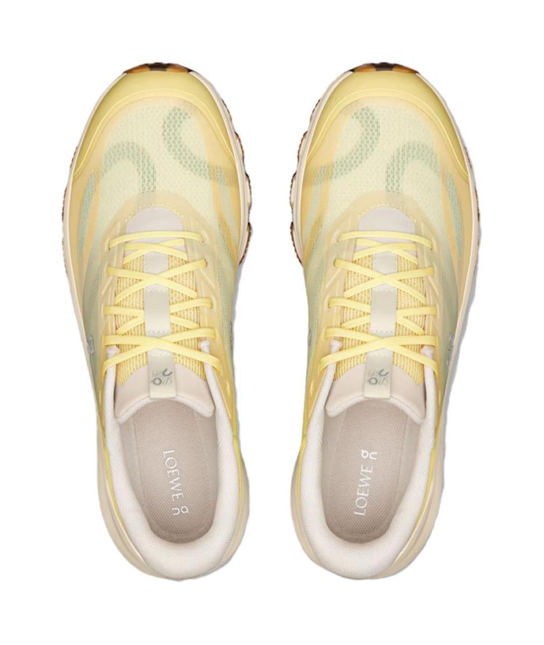 ON Желтые синтетические низкие кроссовки / кеды, фото 4