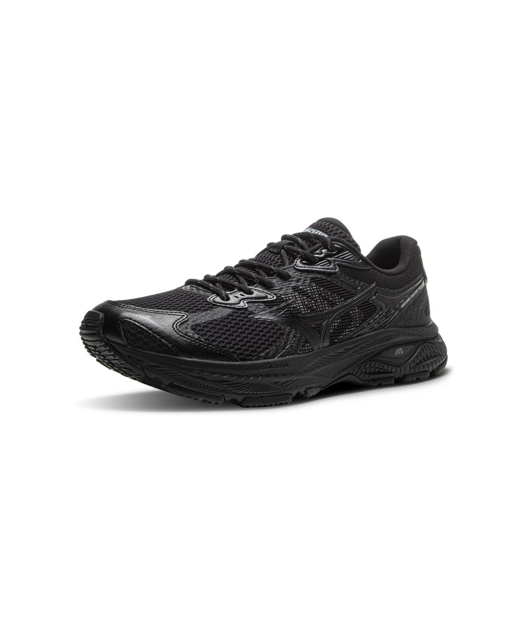 MIZUNO Черные кожаные кроссовки, фото 2