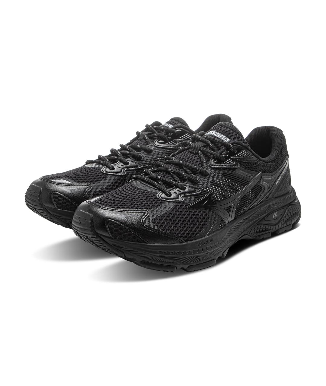 MIZUNO Черные кожаные кроссовки, фото 3