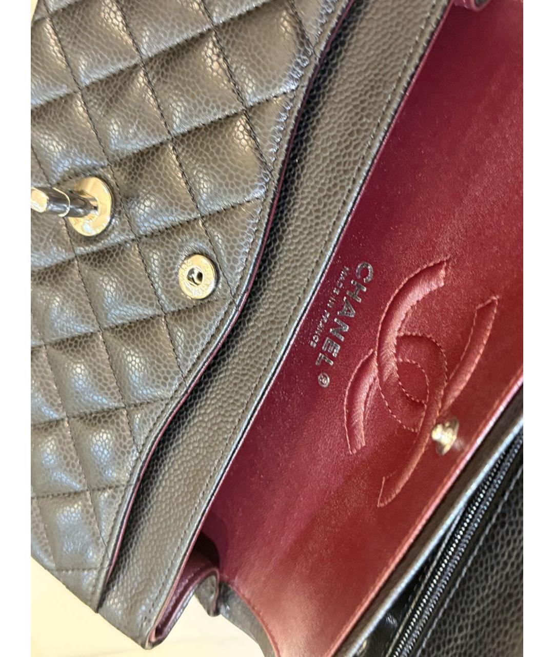 CHANEL Черная кожаная сумка через плечо, фото 4