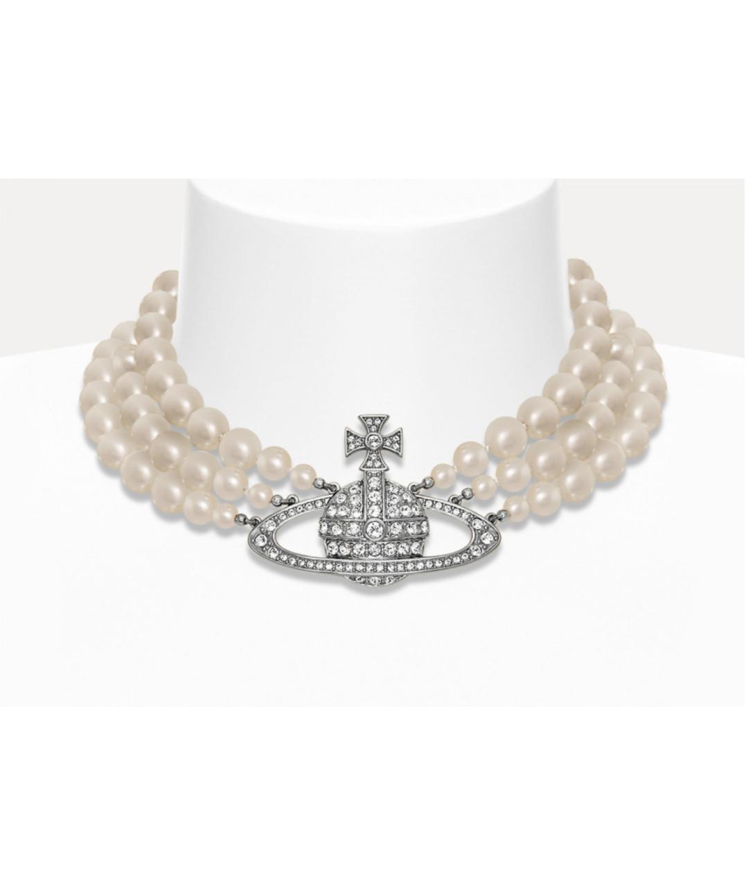 VIVIENNE WESTWOOD Серебряное латунное колье, фото 10