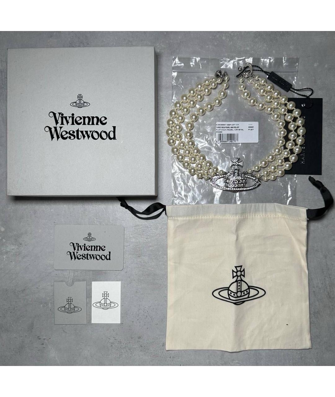 VIVIENNE WESTWOOD Серебряное латунное колье, фото 5