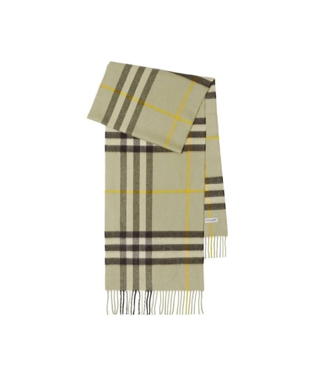 BURBERRY Зеленый кружевной шарф, фото 1