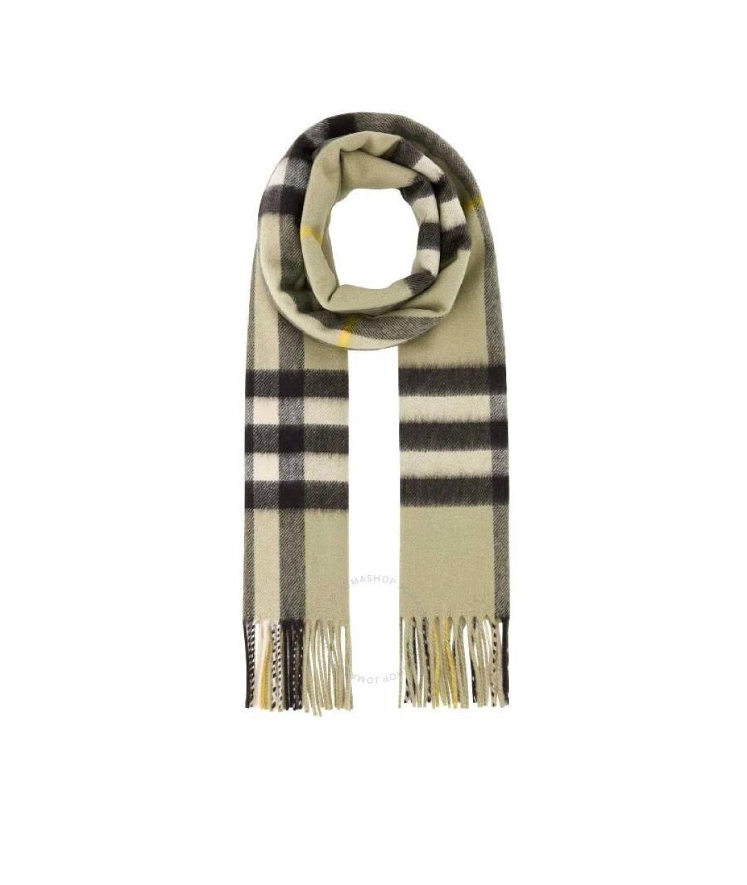 BURBERRY Зеленый кружевной шарф, фото 2