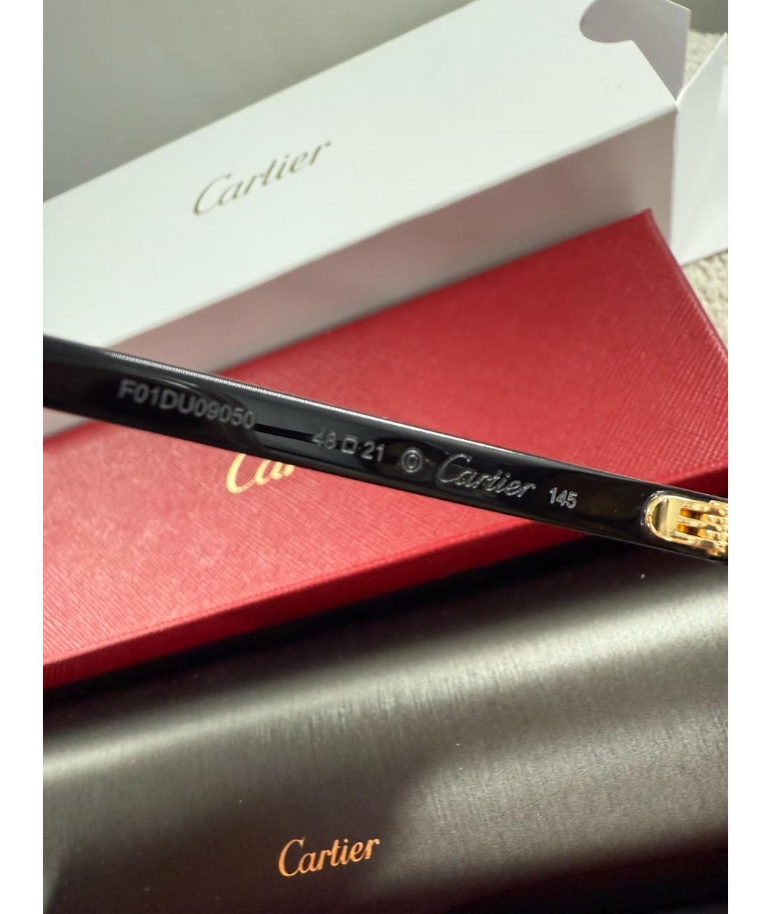 CARTIER Черные солнцезащитные очки, фото 7