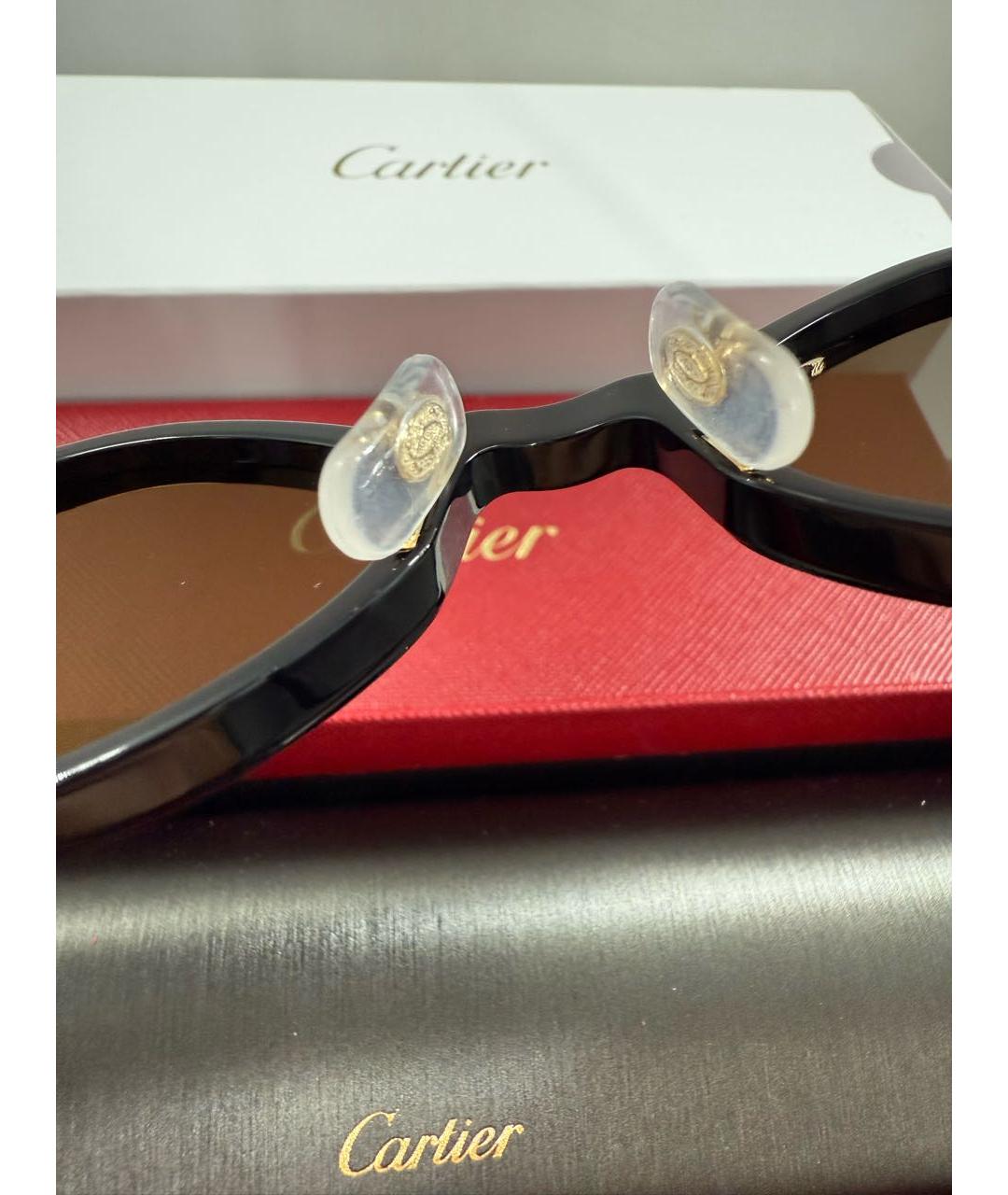CARTIER Черные солнцезащитные очки, фото 6
