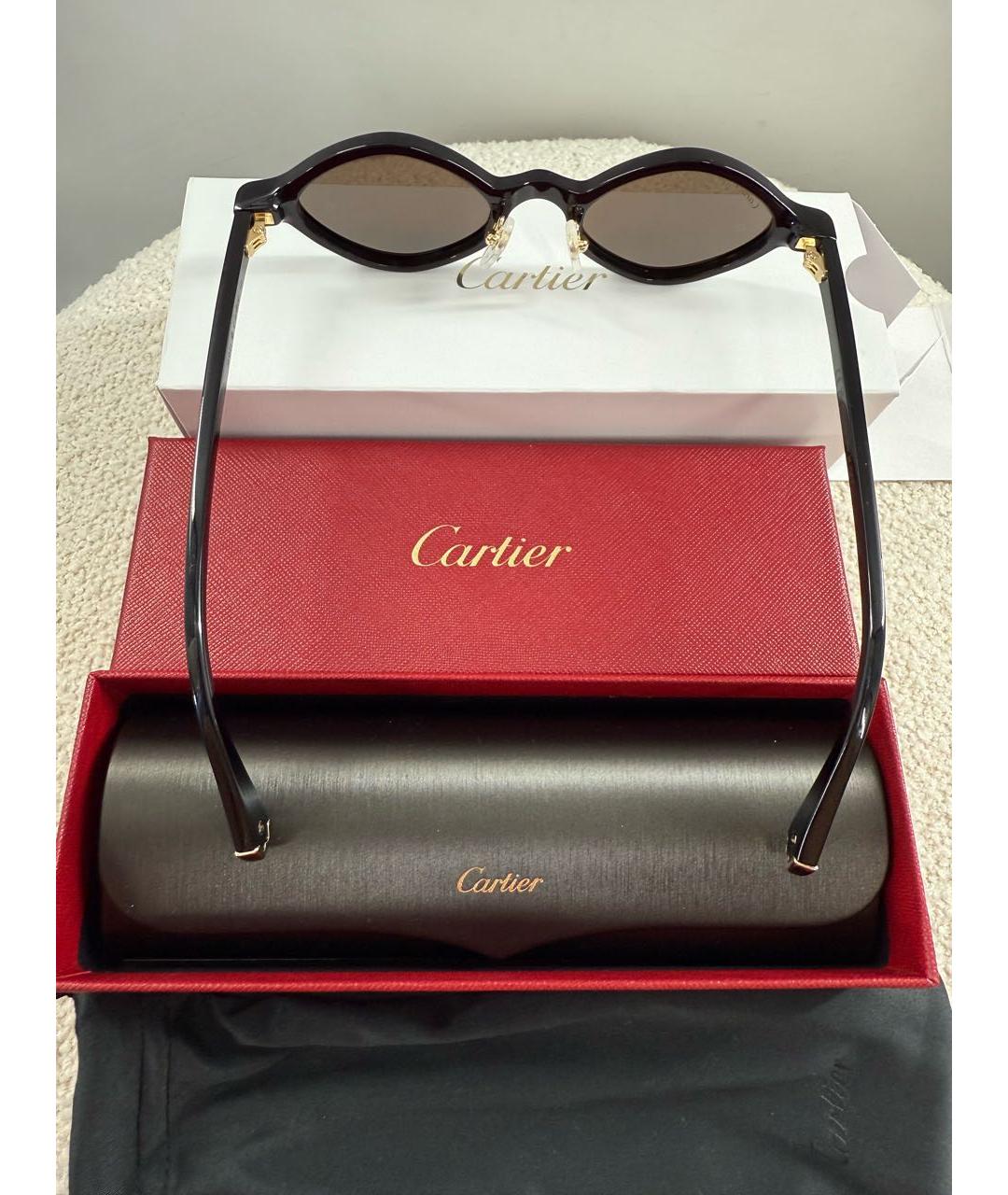 CARTIER Черные солнцезащитные очки, фото 3