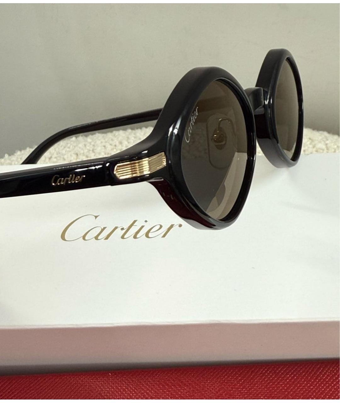 CARTIER Черные солнцезащитные очки, фото 8