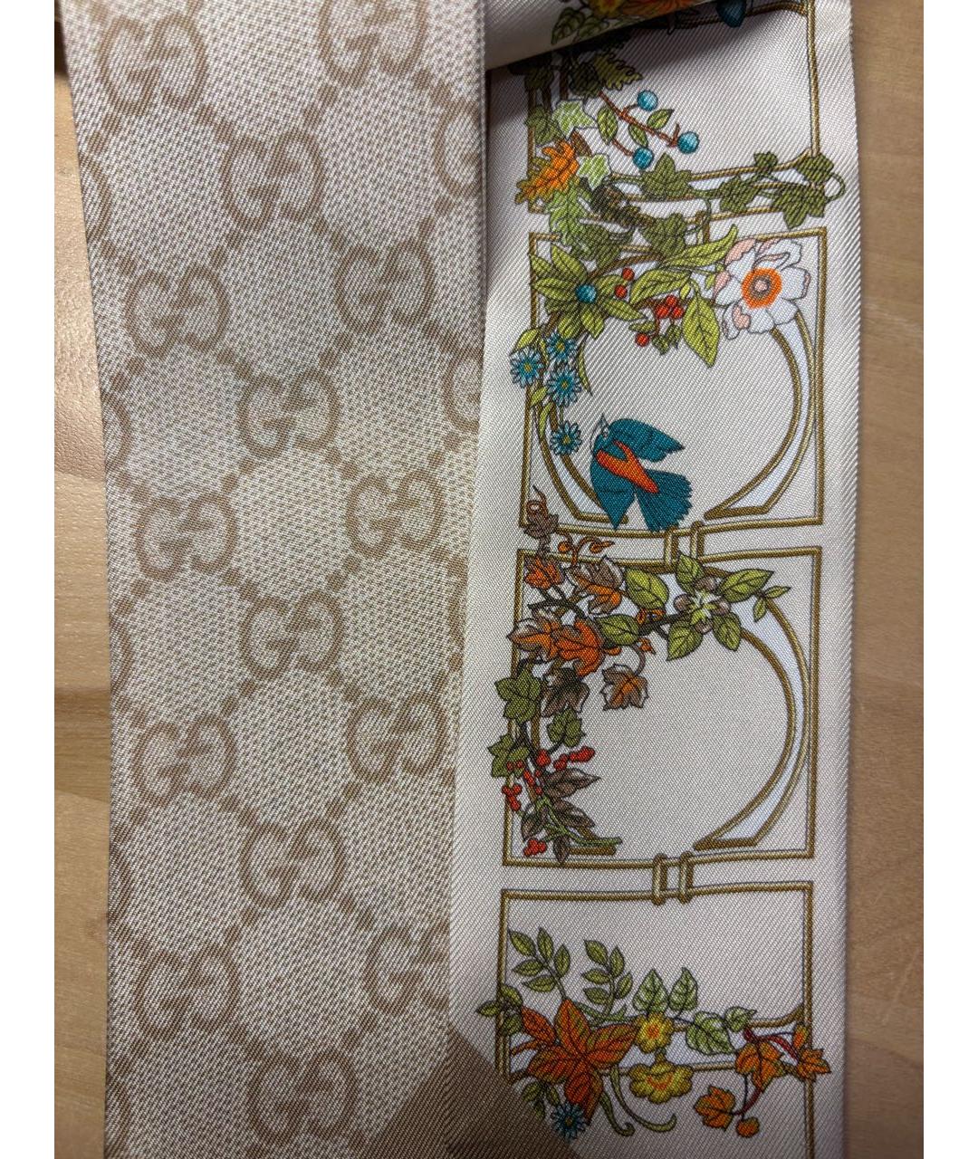GUCCI Мульти шелковый шарф, фото 2