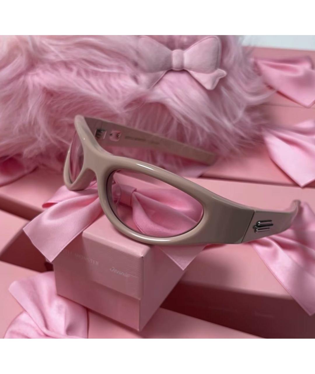 GENTLE MONSTER Розовые пластиковые солнцезащитные очки, фото 7