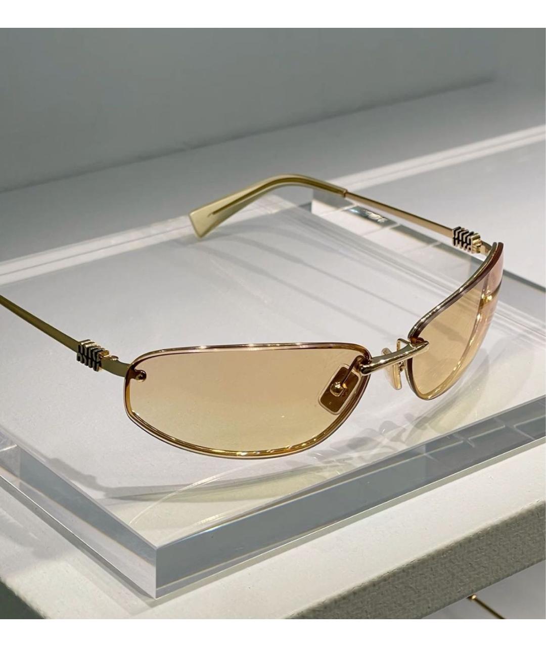 MIU MIU Металлические солнцезащитные очки, фото 5