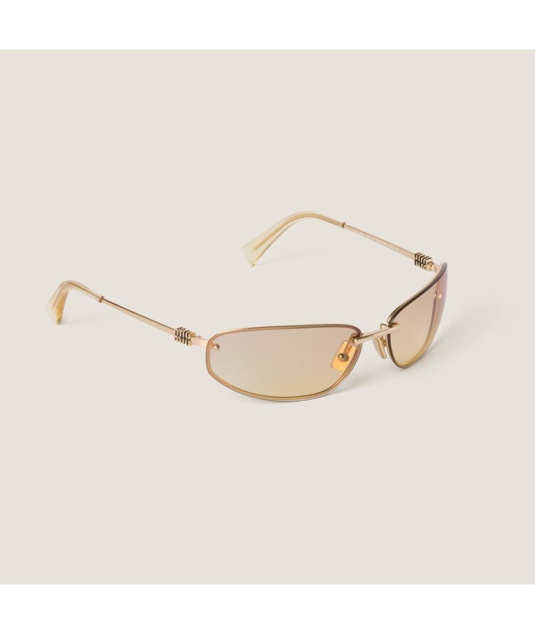 MIU MIU Металлические солнцезащитные очки, фото 6