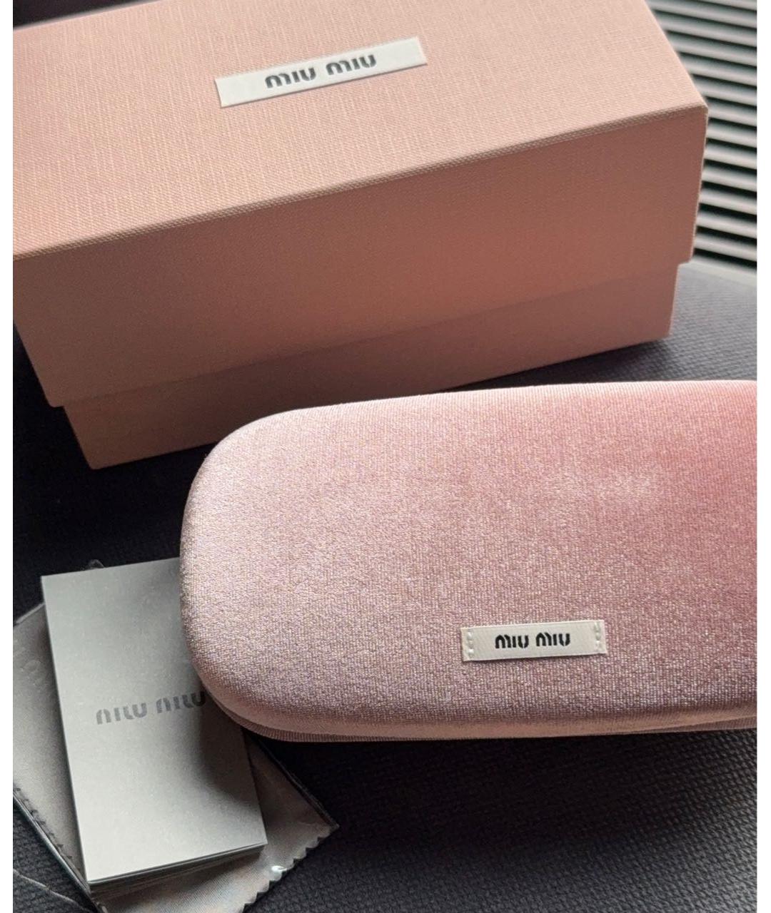 MIU MIU Металлические солнцезащитные очки, фото 4