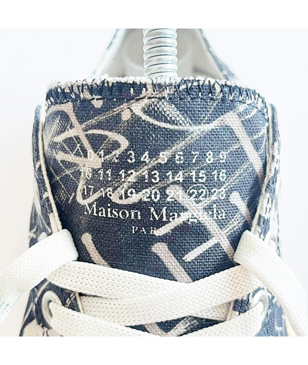 MAISON MARGIELA Черные текстильные кеды, фото 6