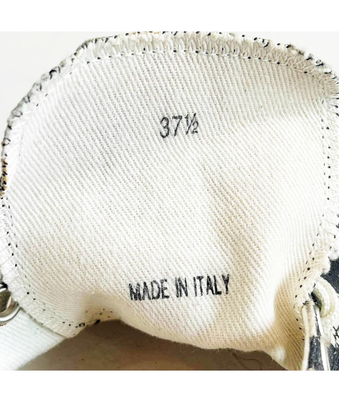 MAISON MARGIELA Черные текстильные кеды, фото 7