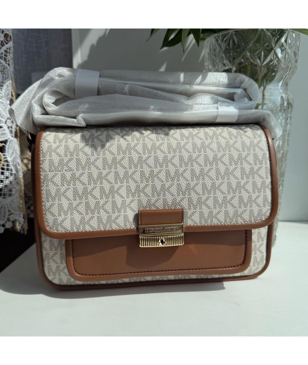 MICHAEL KORS Бежевая сумка через плечо, фото 2