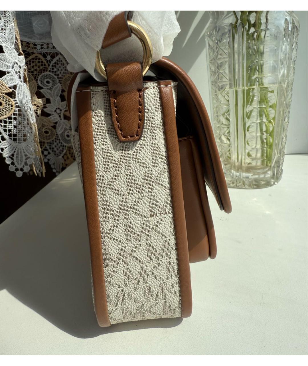 MICHAEL KORS Бежевая сумка через плечо, фото 6